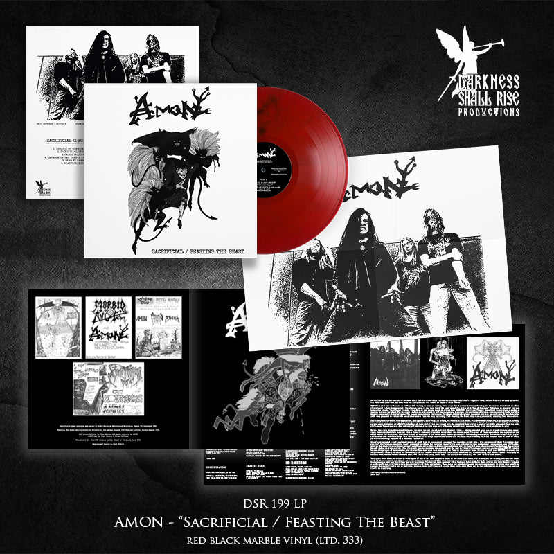 AMON (DEICIDE) – Sacrificial / Feasting The Beast LP (MARBLE)