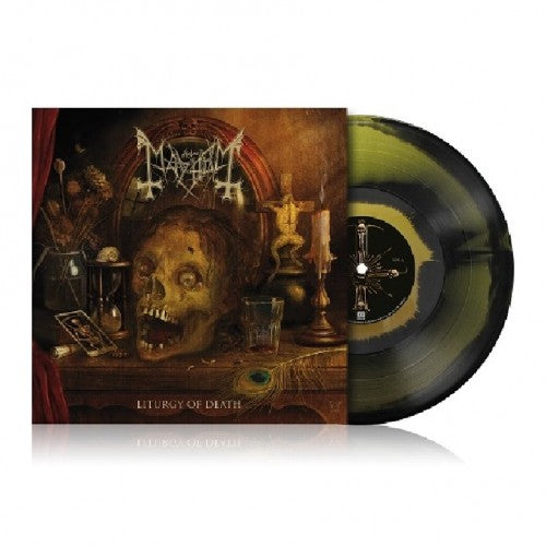 MAYHEM - Liturgy Of Death LP (GOLD/BLACK) (Preorder)