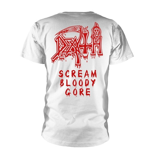 DEATH - Scream Bloody Gore WHITE T-SHIRT*