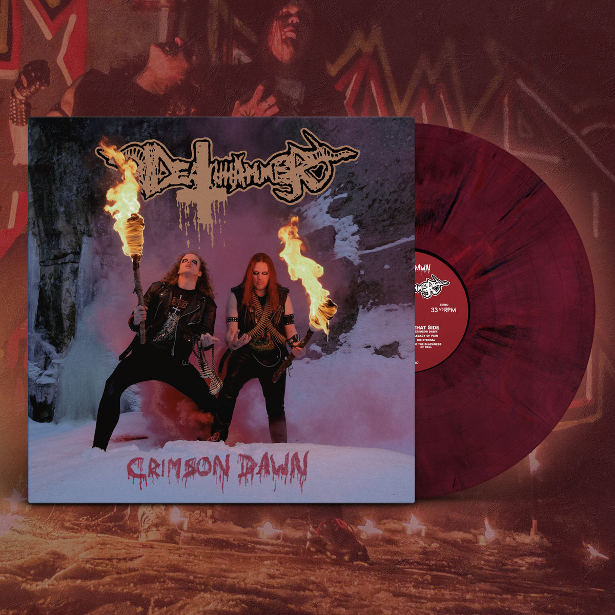 DEATHHAMMER - Crimson Dawn LP (OXBLOOD MARBLE)