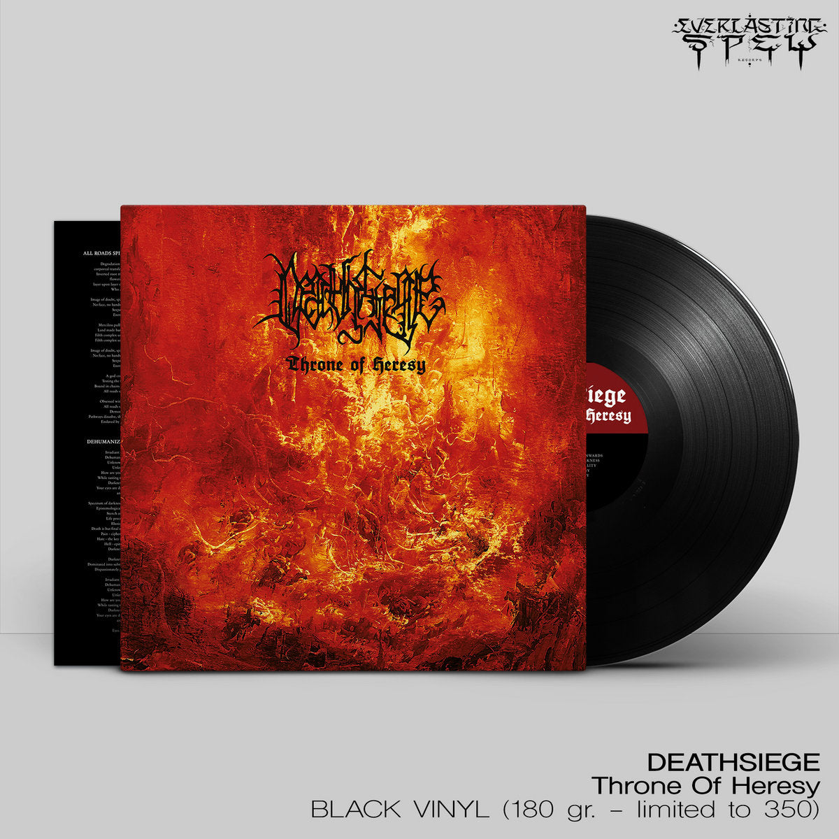 DEATHSIEGE - Throne Of Heresy LP