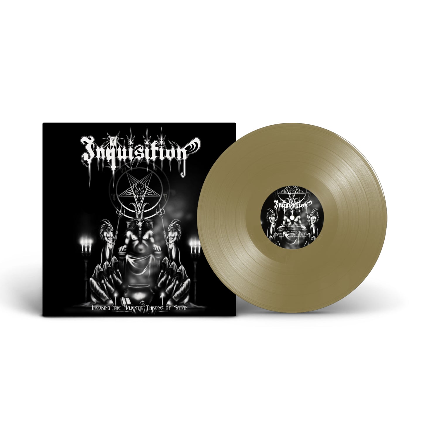 INQUISITION - Invoking The Majestic Throne Of Satan LP (GOLD)