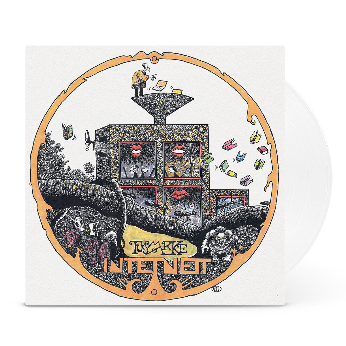 TUSMØRKE - Intetnett LP w/booklet (WHITE)