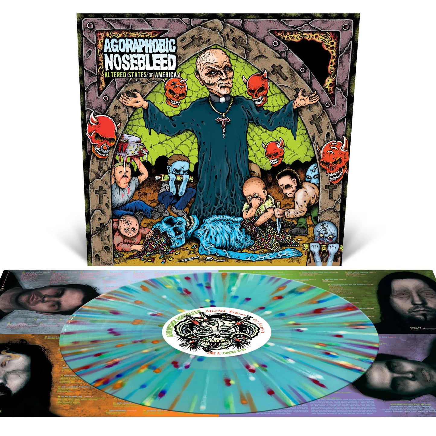 AGORAPHOBIC NOSEBLEED - Altered States of America LP (SPLATTER)