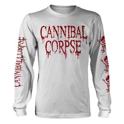 CANNIBAL CORPSE - Butchered At Birth WHITE LONGSLEEVE*