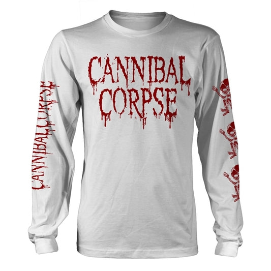 CANNIBAL CORPSE - Butchered At Birth WHITE LONGSLEEVE*