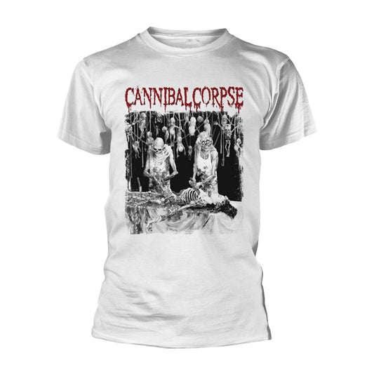CANNIBAL CORPSE - Butchered At Birth WHITE T-SHIRT*
