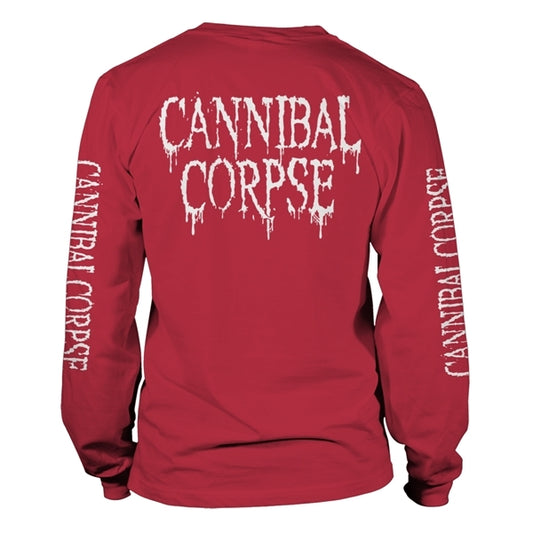 CANNIBAL CORPSE - Pile Of Skulls RED LONGSLEEVE*