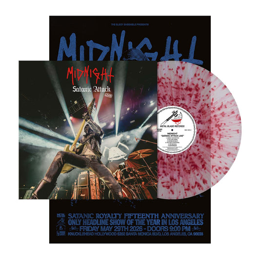 MIDNIGHT - Satanic Attack Live! LP (BLOOD SPLATTER) (Preorder)
