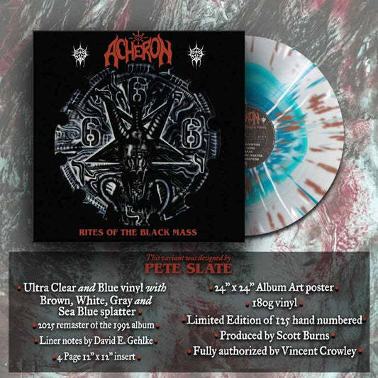 ACHERON - Rites Of The Black Mass LP (CLEAR/BLUE) (Preorder)