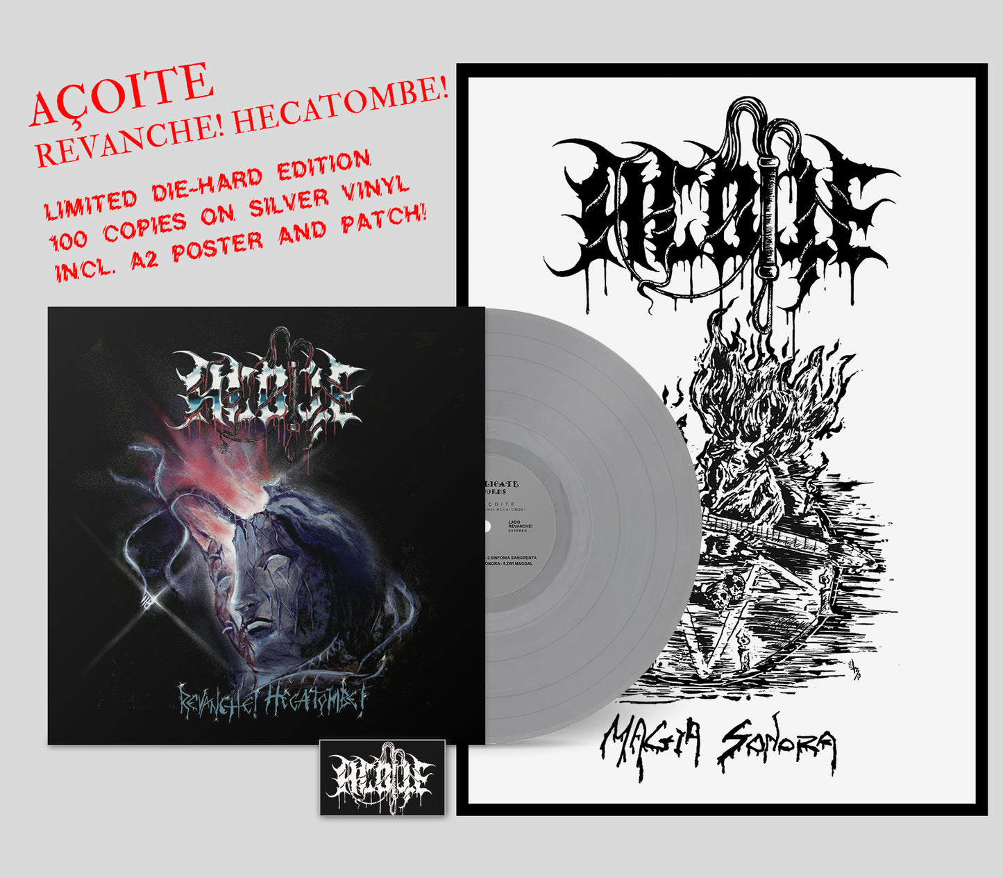 AÇOITE - Revanche! Hecatombe! LP (DIEHARD)