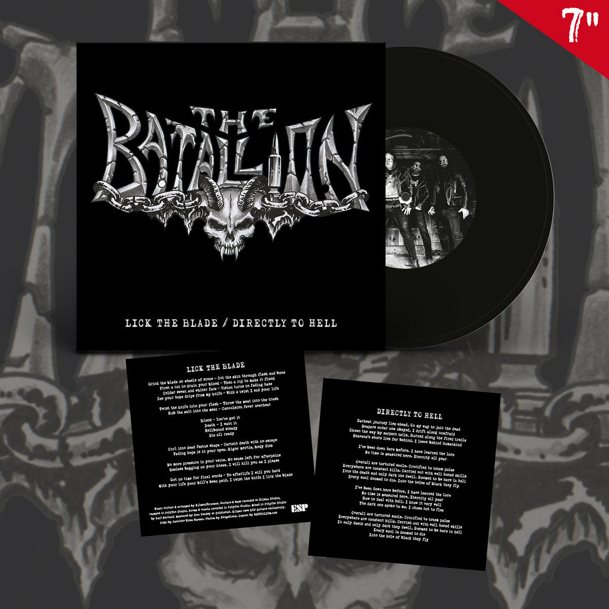 THE BATALLION - Lick The Blade / Directly To Hell 7"EP