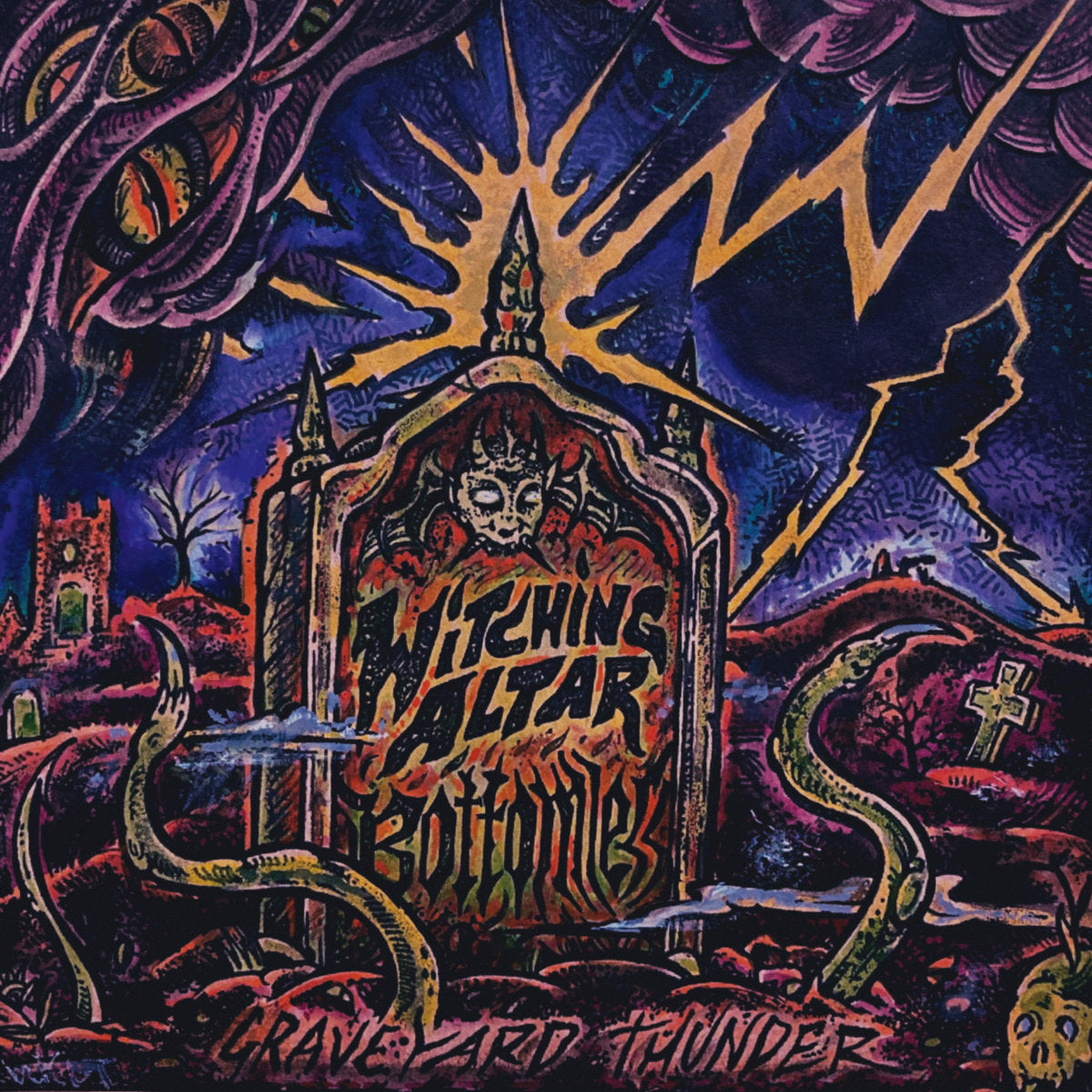 BOTTOMLESS / WITCHING ALTAR - Graveyard Thunder LP