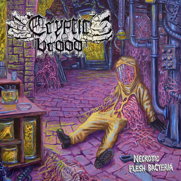 CRYPTIC BROOD – Necrotic Flesh Bacteria LP (PURPLE/YELLOW)