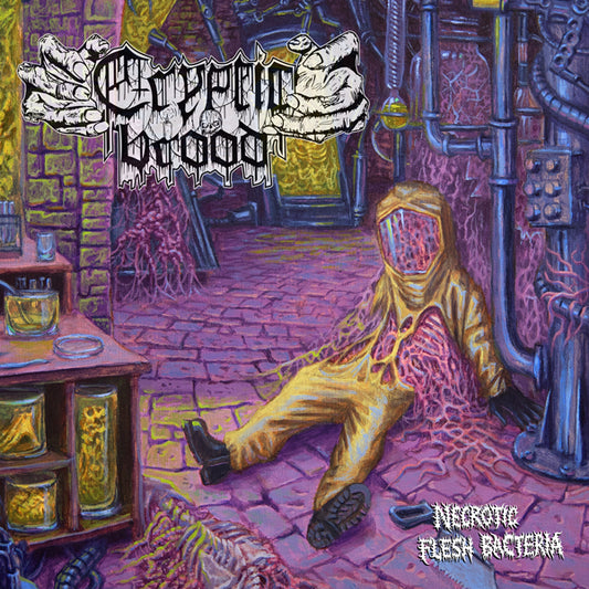 CRYPTIC BROOD – Necrotic Flesh Bacteria LP (PURPLE/YELLOW)