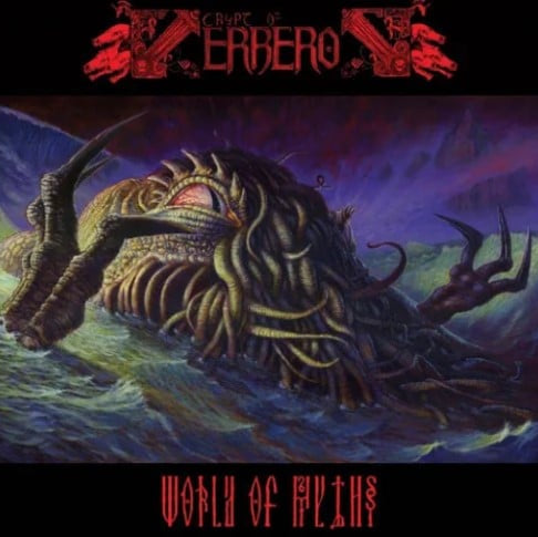 CRYPT OF KERBEROS - World of Myths LP (MAGENTA BLUE)