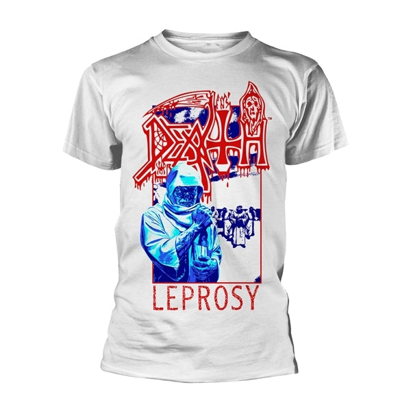 DEATH - Leprosy WHITE T-SHIRT*