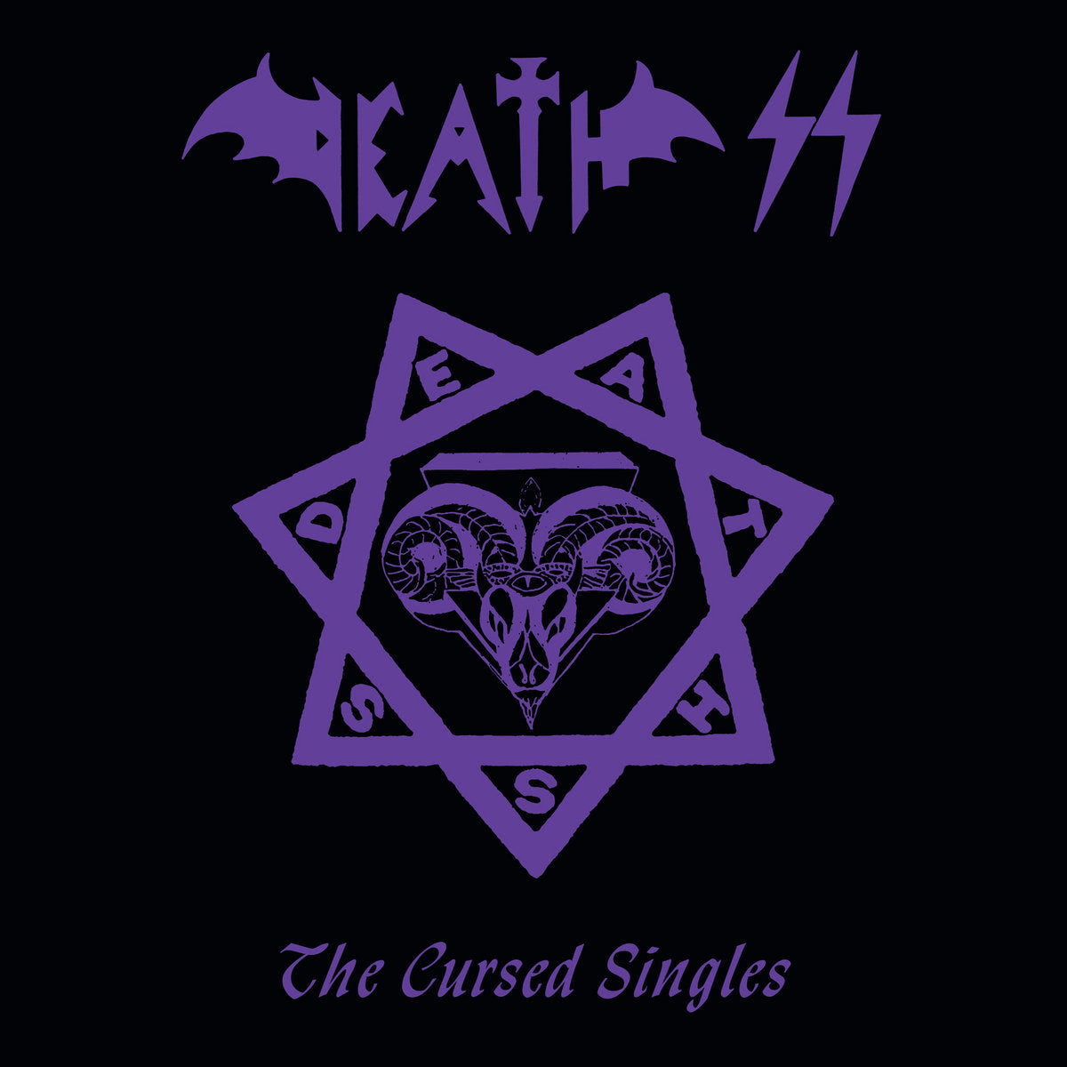 DEATH SS - The Cursed Singles LP (PURPLE)
