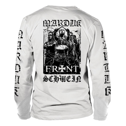 MARDUK - Frontschwein WHITE LONGSLEEVE*