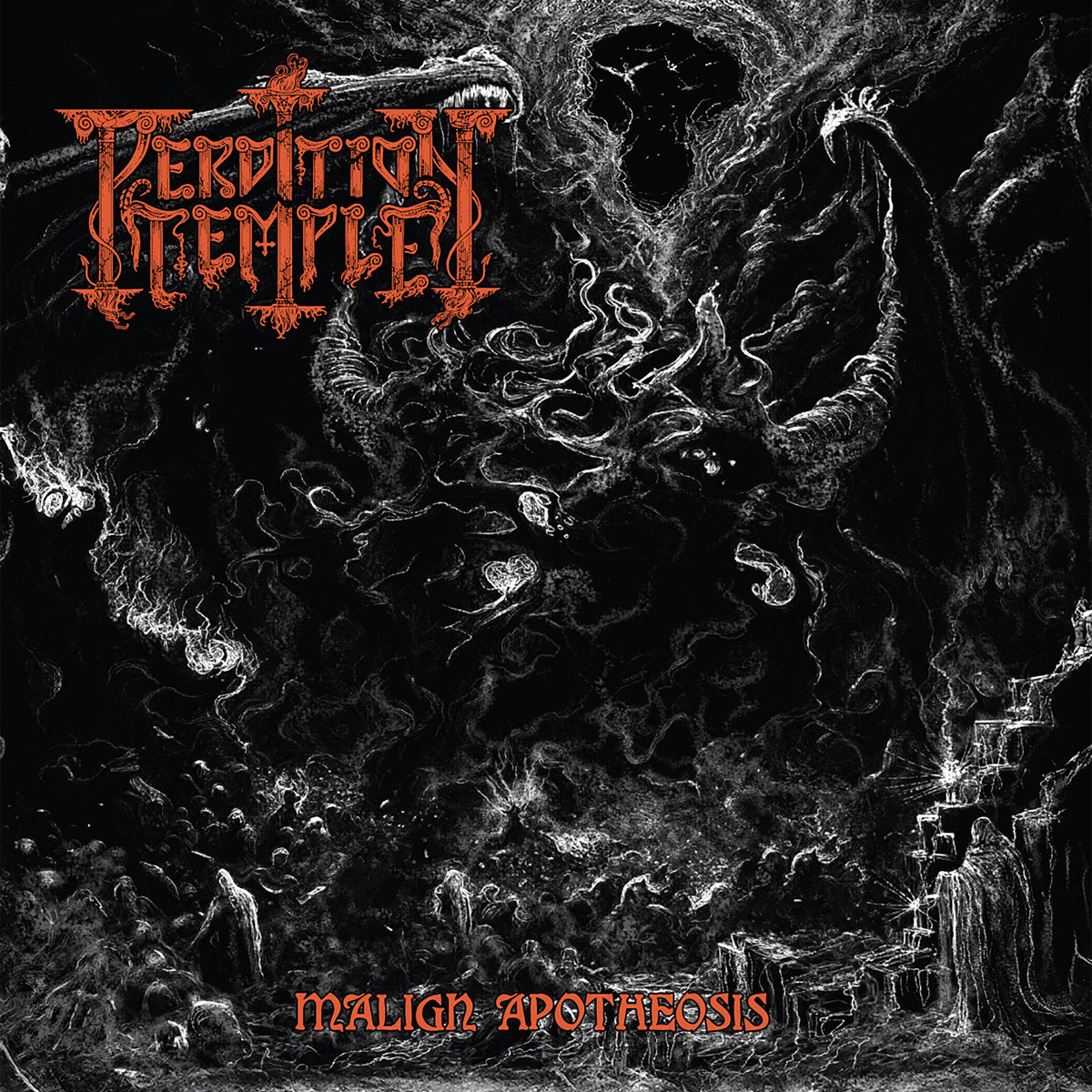 PERDITION TEMPLE - Malign Apotheosis LP (SPLATTER)