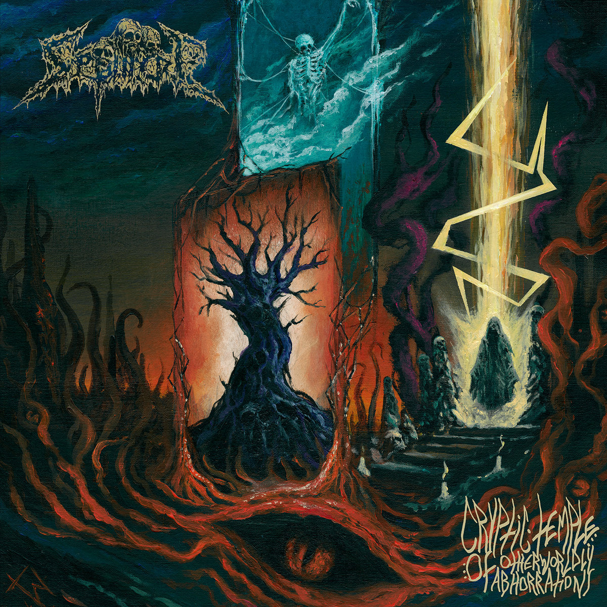 SEPULCRE - Cryptic Temple of Otherworldly Abhorrations LP (AQUA BLUE) (Preorder)