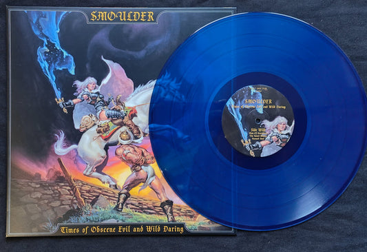 SMOULDER - Times Of Obscene Evil And Wild Daring LP (BLUE)