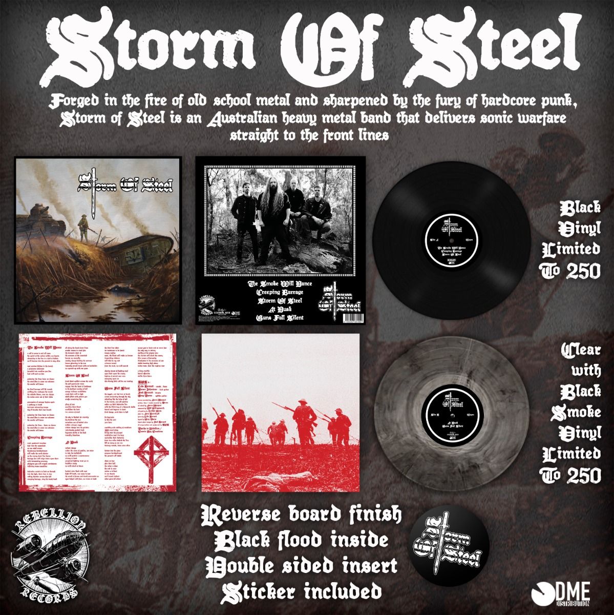 STORM OF STEEL - Storm Of Steel 12"EP (SMOKE) (Preorder)