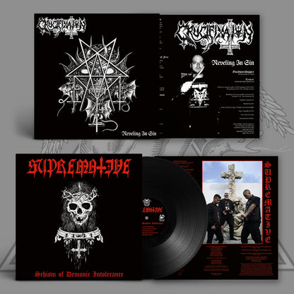 SUPREMATIVE / CRUCIFIXATION - Schism of Demonic Intolerance / Reveling in Sin LP (Preorder)