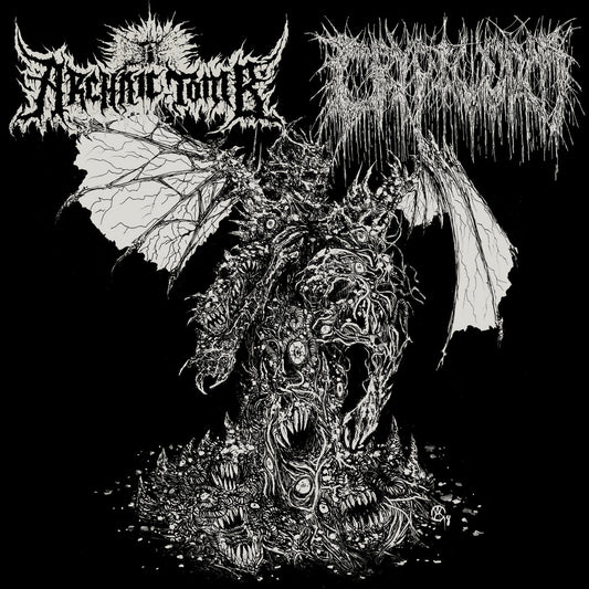 ARCHAIC TOMB / CRYPTWORM - Persecution Paraphrenalia / Putrefactive Regurgitation 7"EP