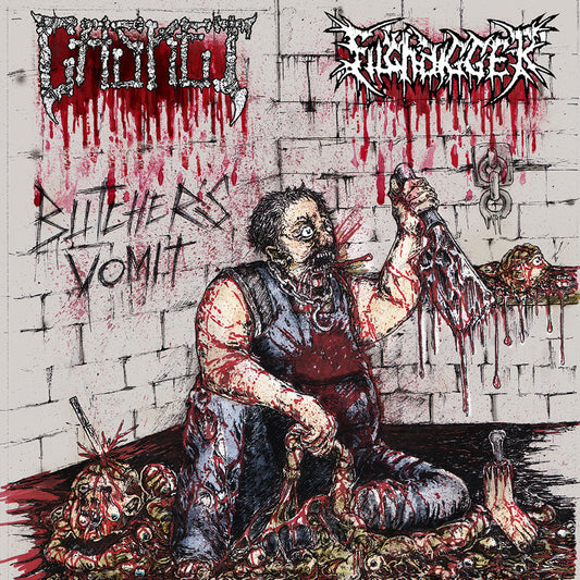 CASKET / FILTHDIGGER – Butcher’s Vomit 7"EP (BEIGE)