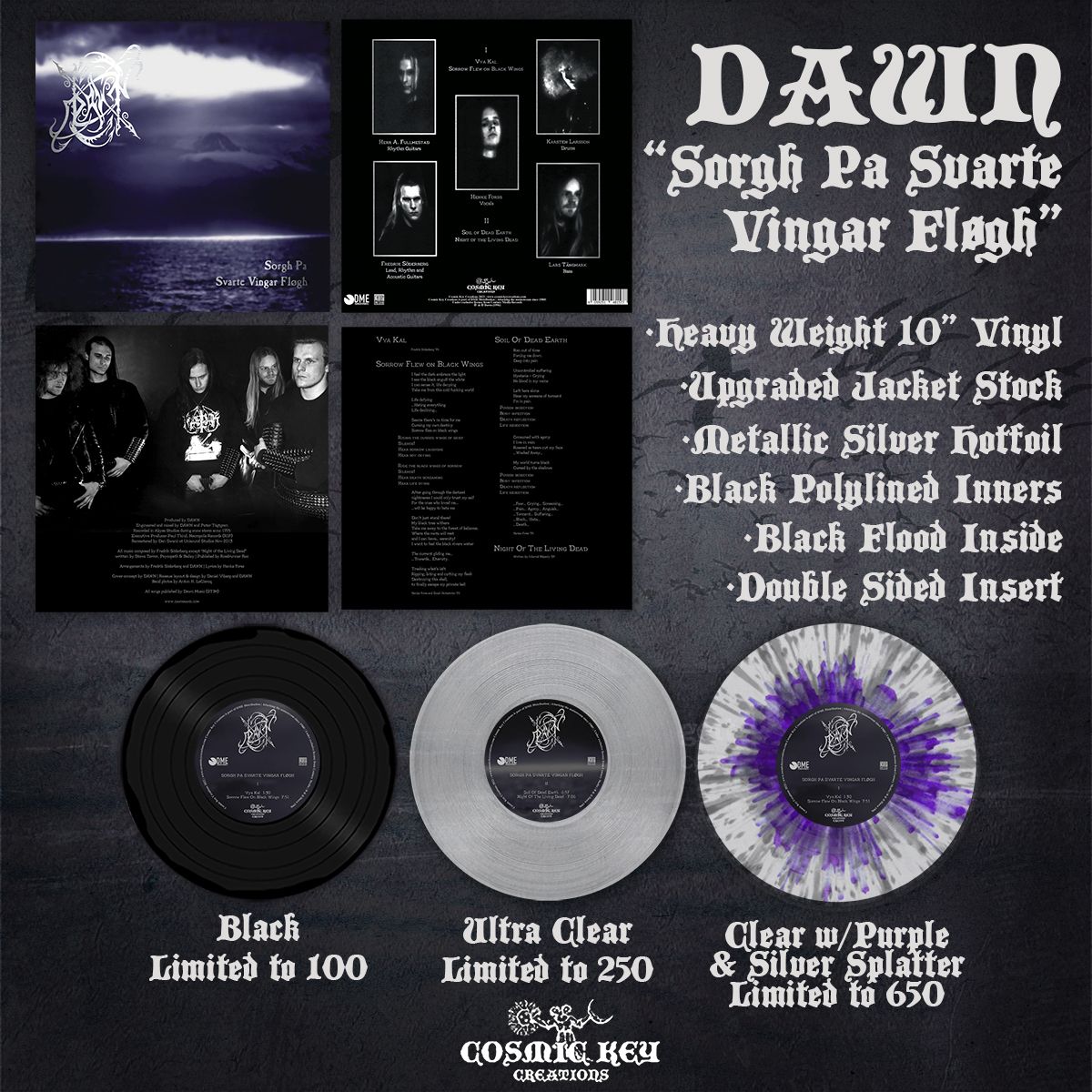 DAWN - Sorgh Pa Svarte Vingar Fløgh 10"MLP (CLEAR)