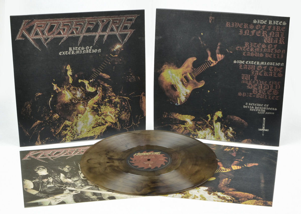 KROSSFYRE - Rites Of Extermination LP (BROWN/BLACK)