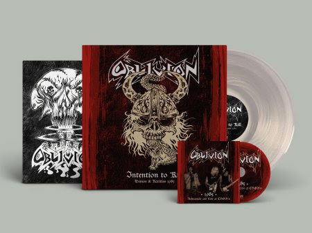 OBLIVION - Intention To Kill: Demos & Rarities 1985 LP+CD (DIE HARD CLEAR)