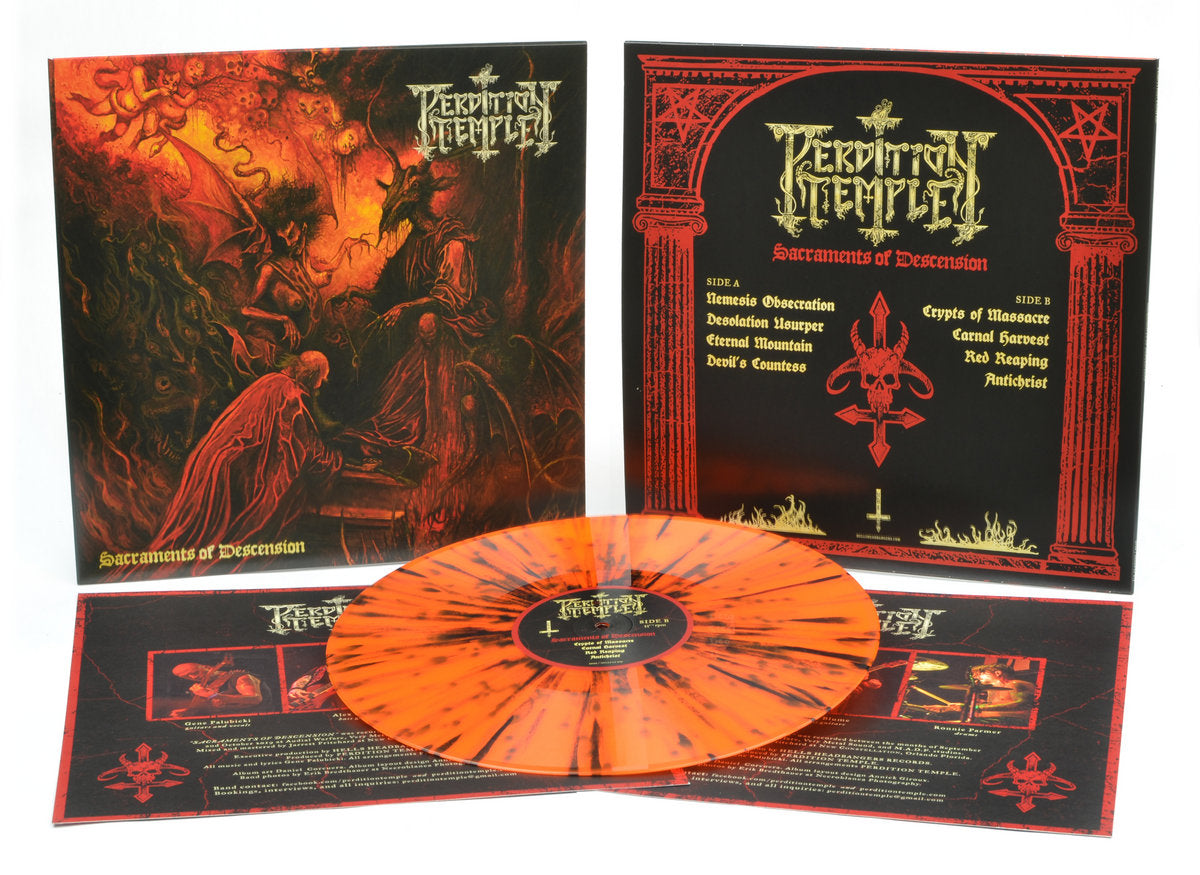 PERDITION TEMPLE - Sacraments Of Descension LP (SPLATTER)