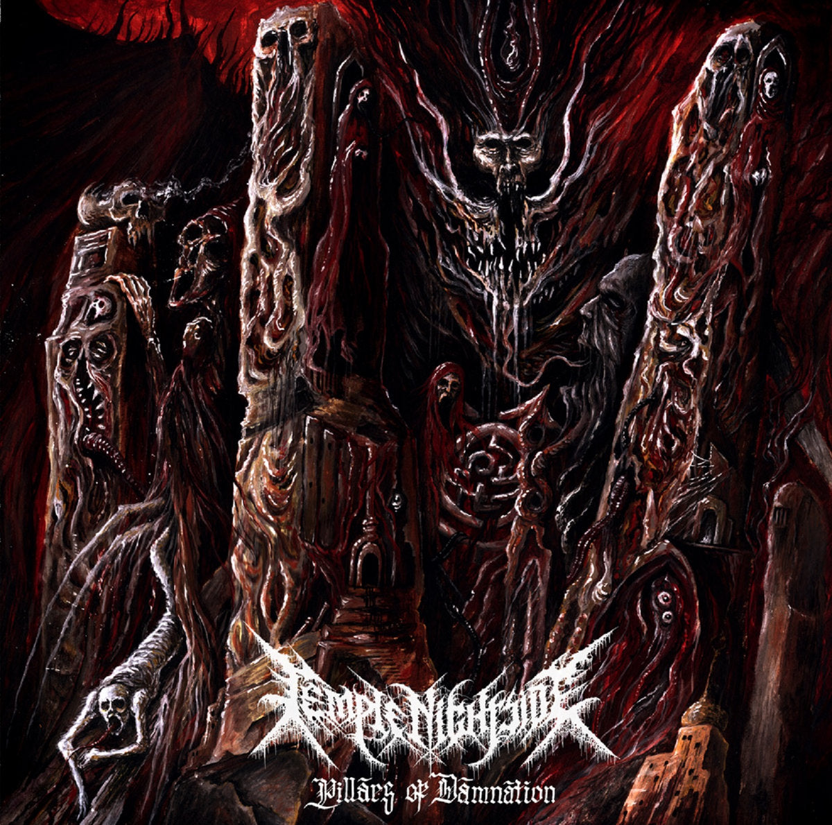 TEMPLE NIGHTSIDE - Pillars Of Damnation LP